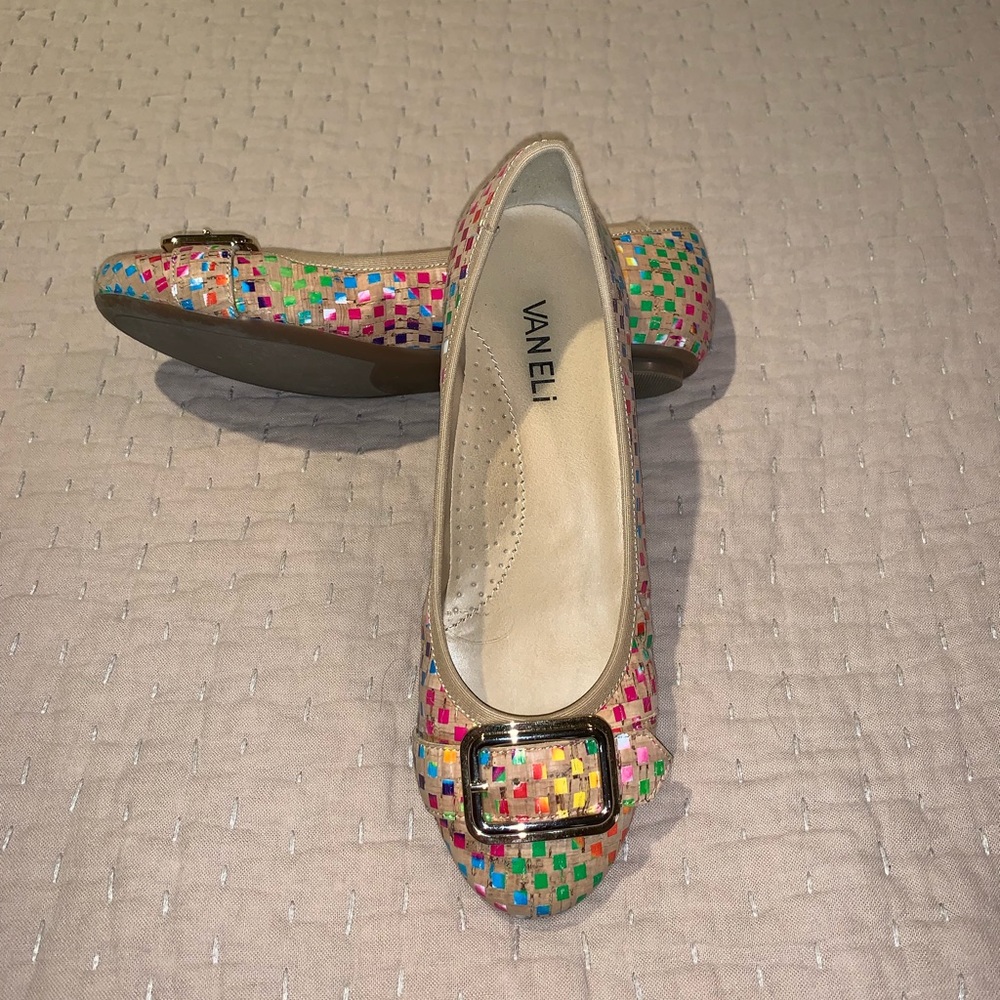 Vaneli Cork Multi-colored flats